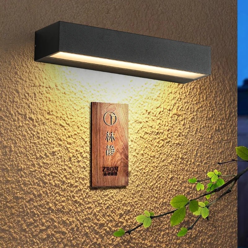 Elegante LED-Wandleuchte LumiWall