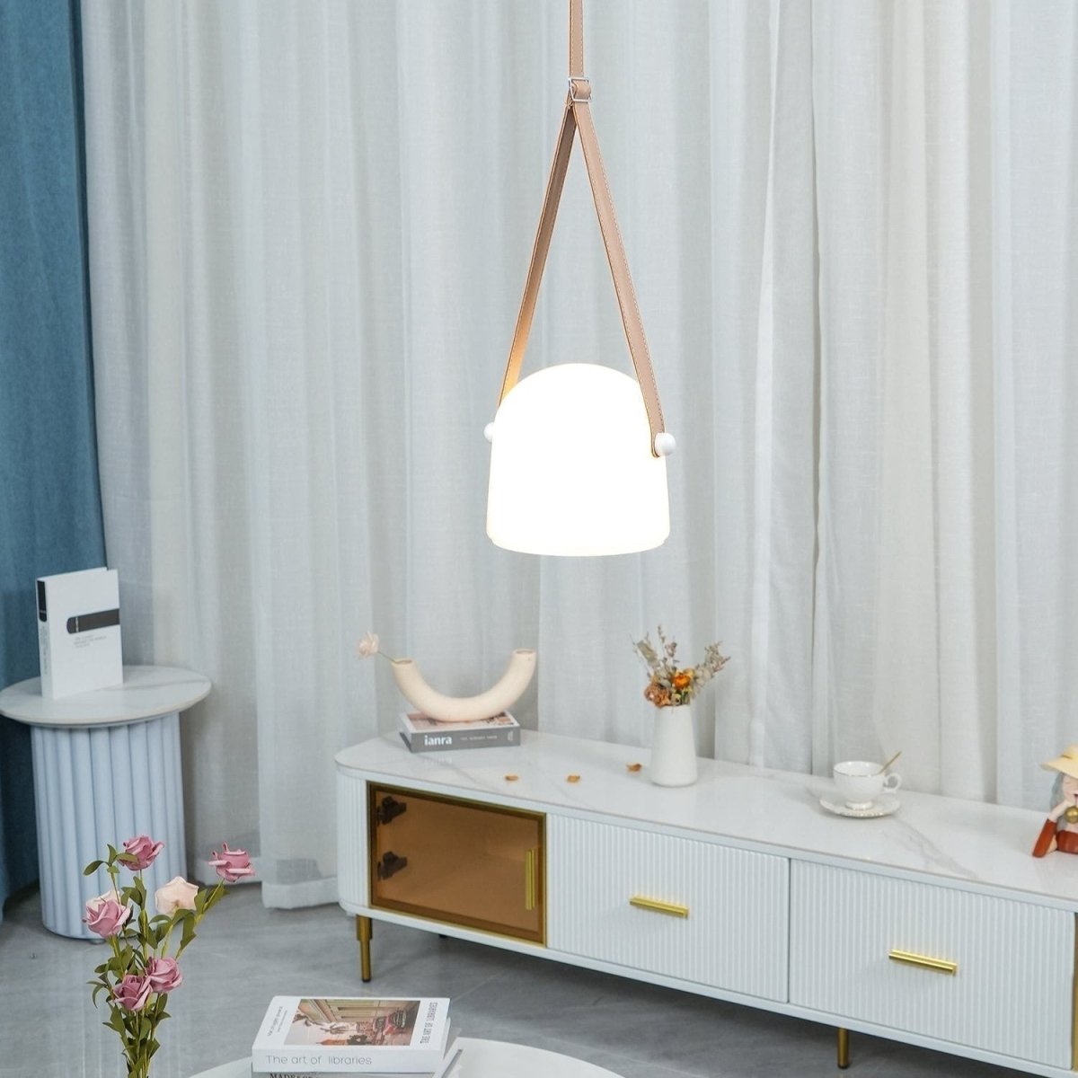 LunaMona - Zeitgenössische und Elegante Pendelleuchte für Wohnzimmer