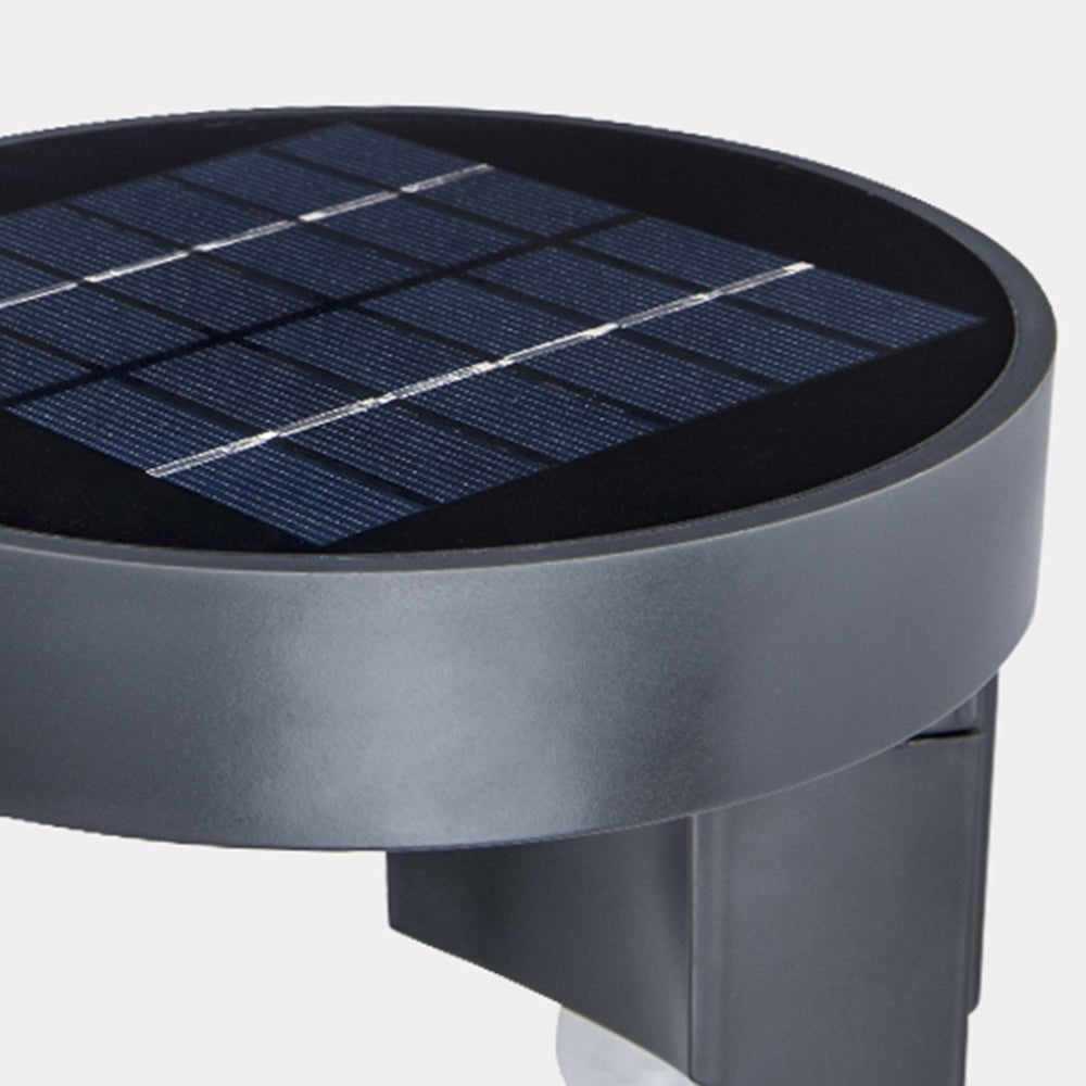 Moderne Wasserdichte Solar-Außenwandleuchte aus Metall und Acryl