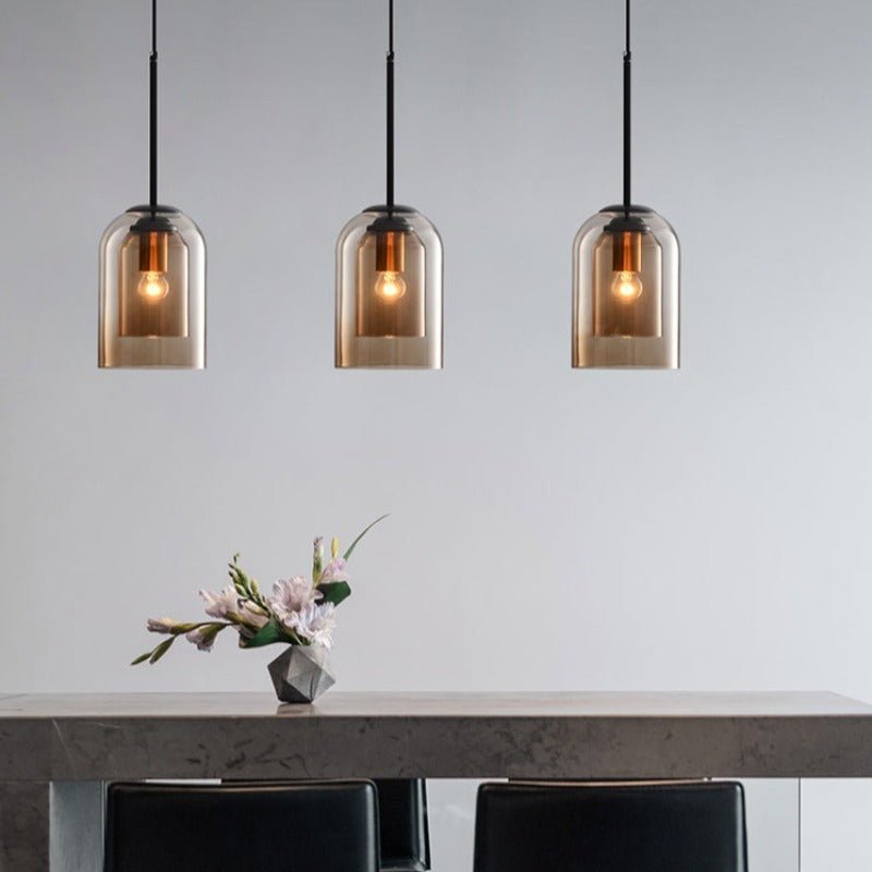 MicaRetro™ – Mid-Century Pendant with Double Glass