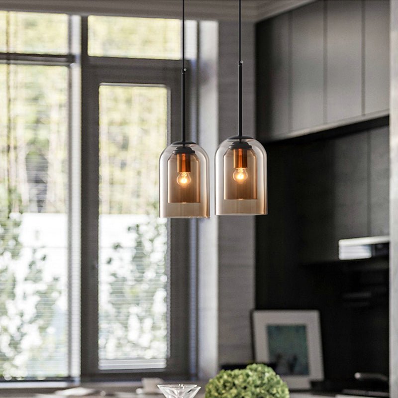 MicaRetro™ – Mid-Century Pendant with Double Glass