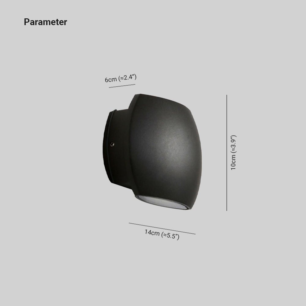 Minimalistische Geometrische Außenwandleuchte Orr