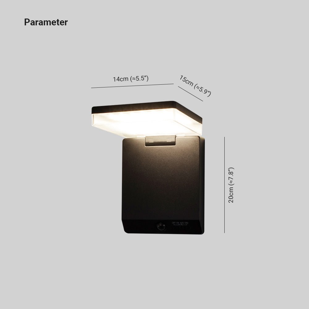 Moderne wasserdichte Außen-Acryl-Solarsensor-Wandleuchte