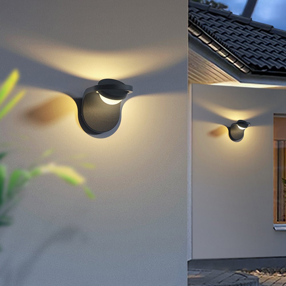 Moderne Bogen-Solarlampe für den Außenbereich, Wasserdicht und Verstellbar