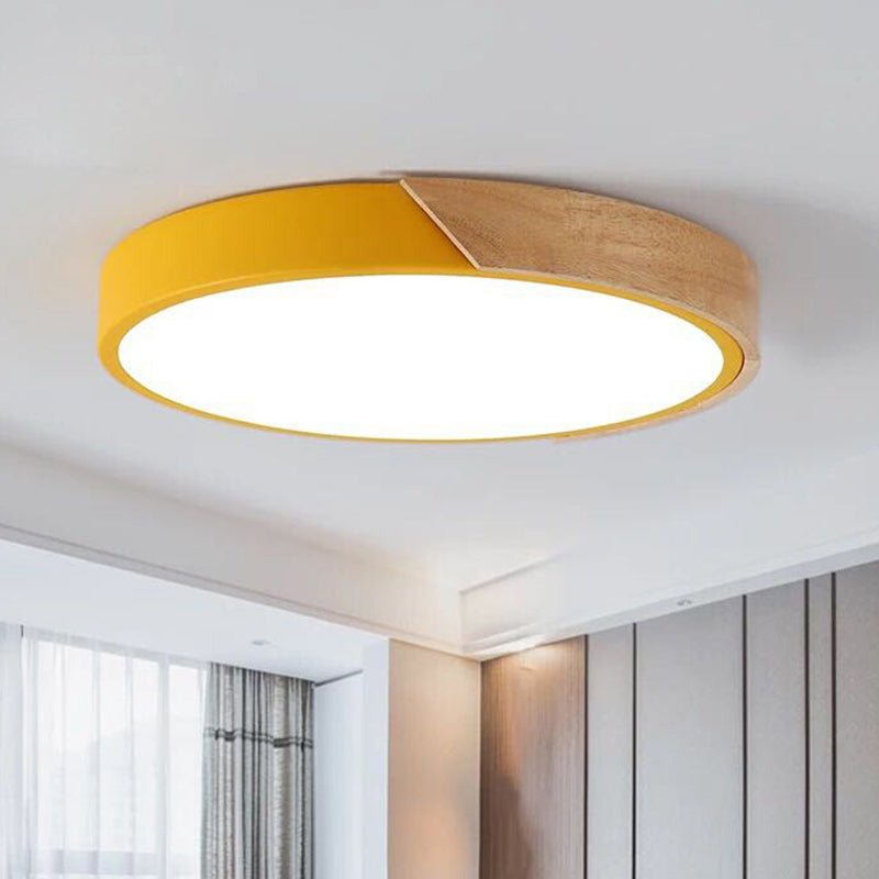 Modern LED-Deckenleuchte für Schlafzimmer - Round Einbauleuchte aus Acryl und Metall