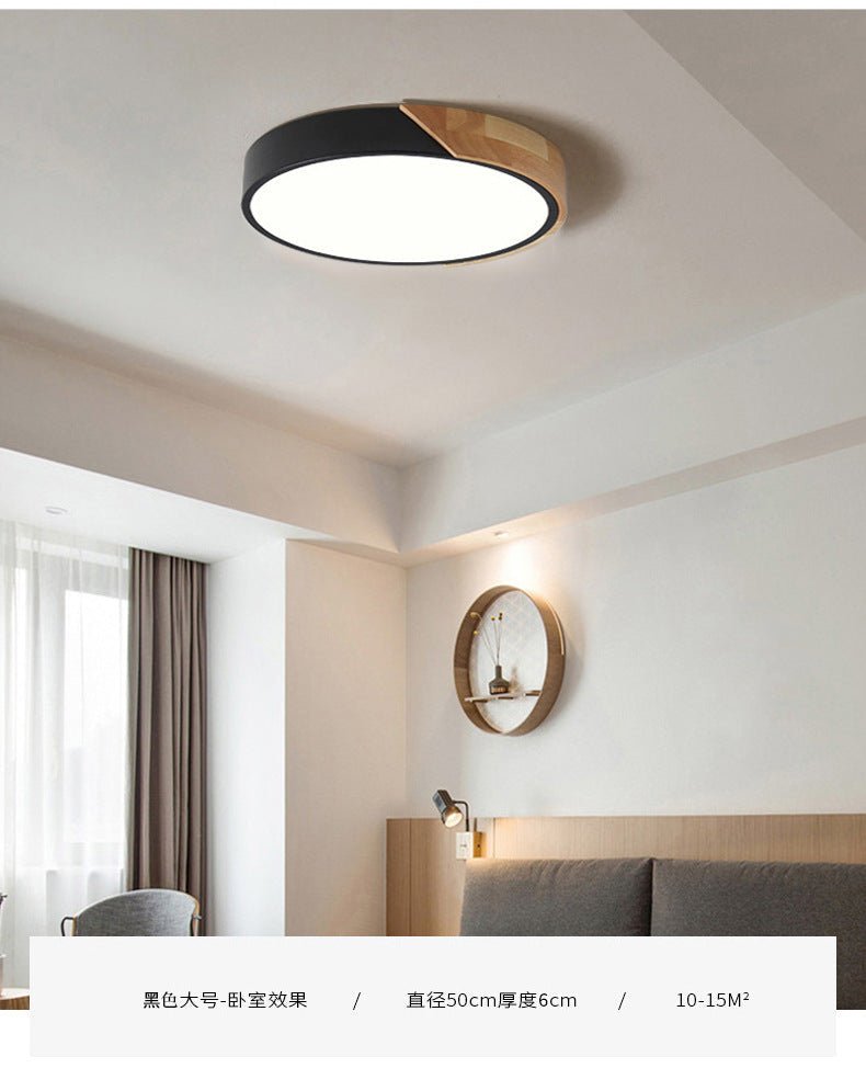 Modern LED-Deckenleuchte für Schlafzimmer - Round Einbauleuchte aus Acryl und Metall