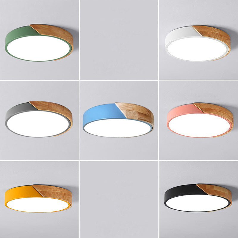 Modern LED-Deckenleuchte für Schlafzimmer - Round Einbauleuchte aus Acryl und Metall