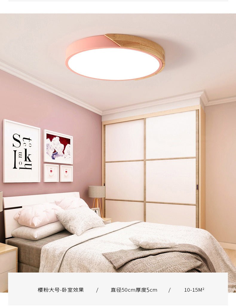 Modern LED-Deckenleuchte für Schlafzimmer - Round Einbauleuchte aus Acryl und Metall