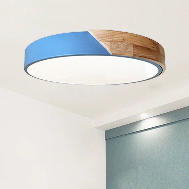 Modern LED-Deckenleuchte für Schlafzimmer - Round Einbauleuchte aus Acryl und Metall