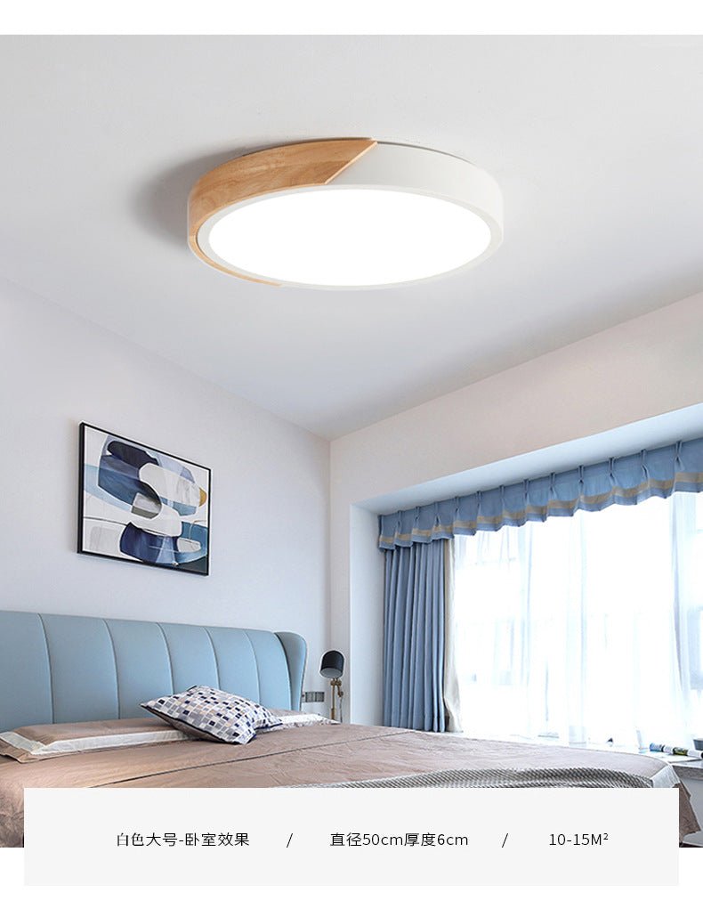 Modern LED-Deckenleuchte für Schlafzimmer - Round Einbauleuchte aus Acryl und Metall