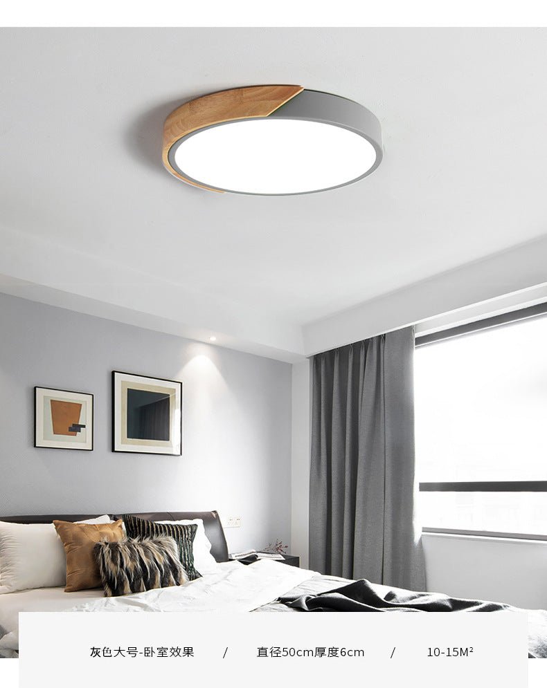 Modern LED-Deckenleuchte für Schlafzimmer - Round Einbauleuchte aus Acryl und Metall