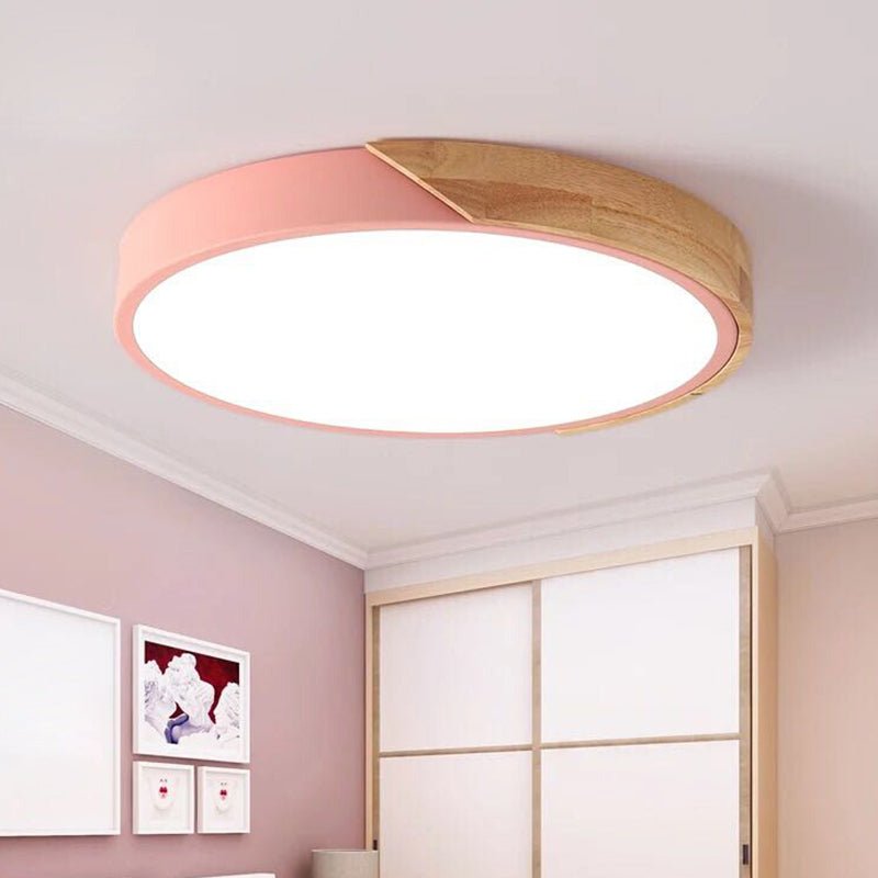 Modern LED-Deckenleuchte für Schlafzimmer - Round Einbauleuchte aus Acryl und Metall