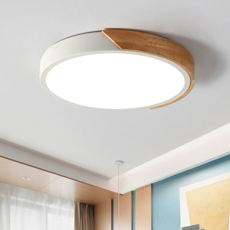 Modern LED-Deckenleuchte für Schlafzimmer - Round Einbauleuchte aus Acryl und Metall