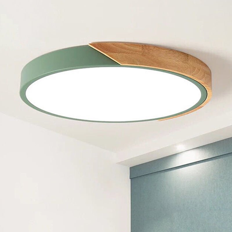 Modern LED-Deckenleuchte für Schlafzimmer - Round Einbauleuchte aus Acryl und Metall