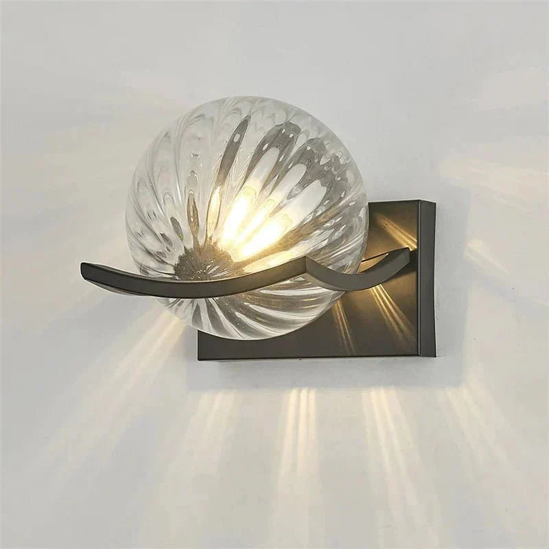 Modern LED glass wall lights