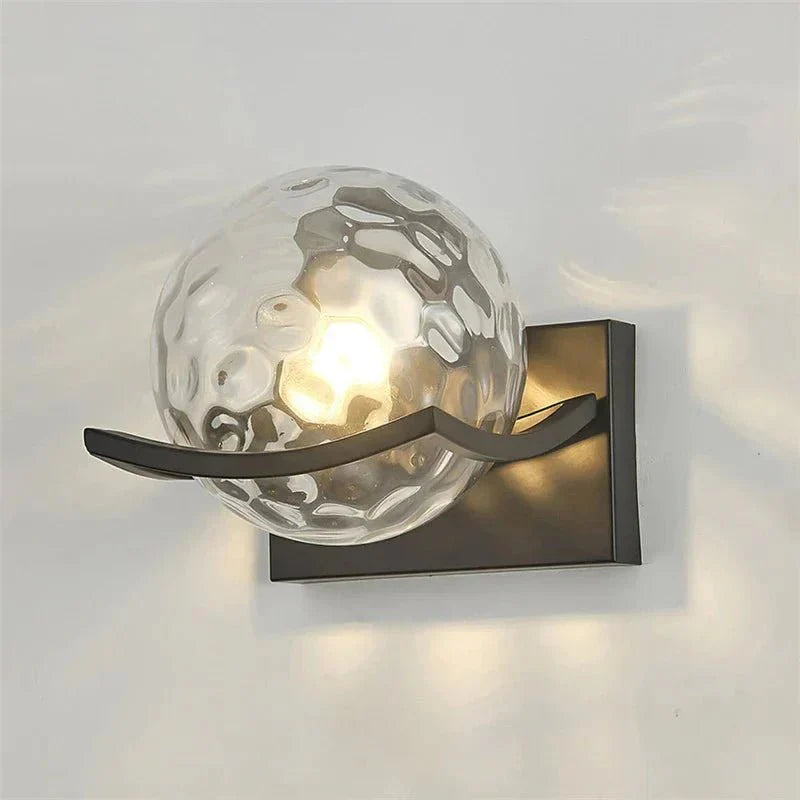 Moderne LED-Glas-Wandleuchte