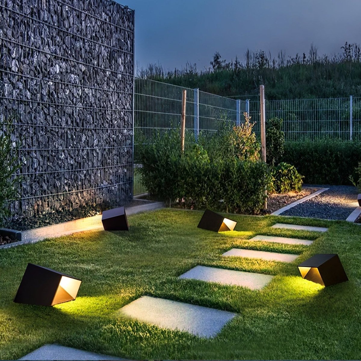 Moderne Minimalistische Outdoor-Würfel-Gartenlampe