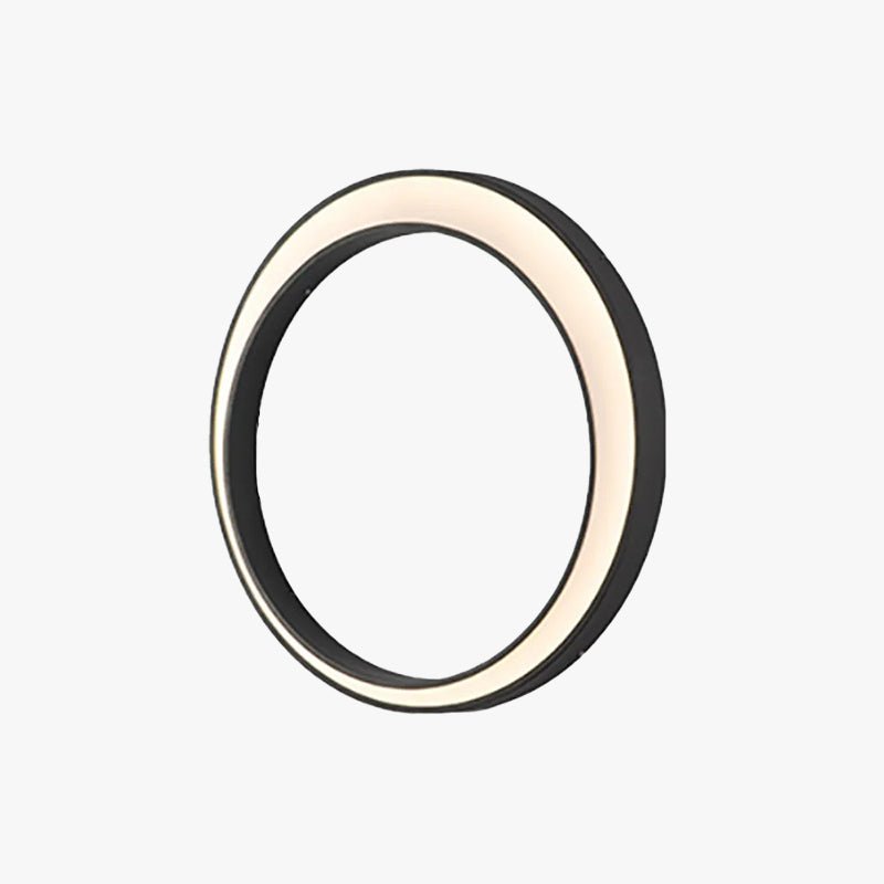 Moderne Ring-Metall-Wandleuchte für den Außenbereich