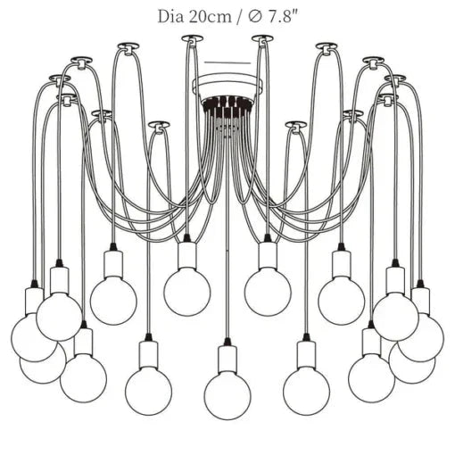 Moderner Spinnen-Kronleuchter