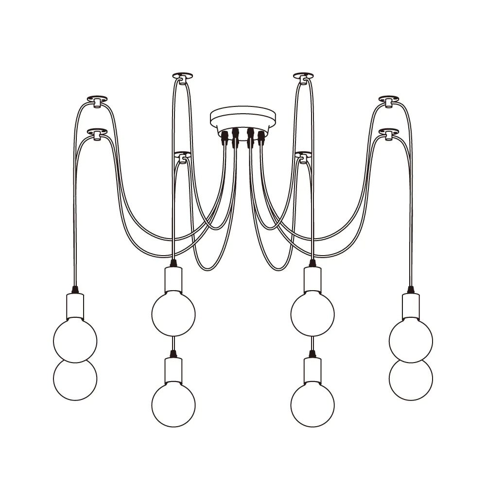 Moderner Spinnen-Kronleuchter
