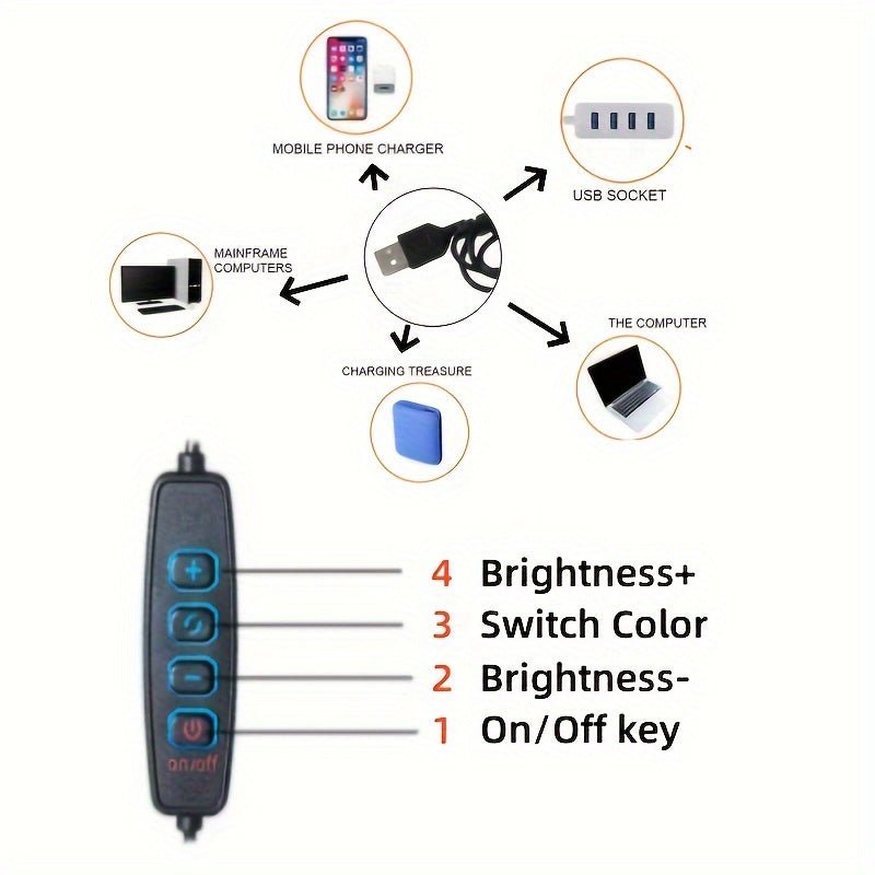 ModerneLicht - Dimmbares LED-Design USB-Tischlampe