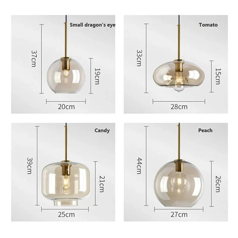 NordicLeuchte - Stilvolle Skandinavische Pendelleuchte aus Glas