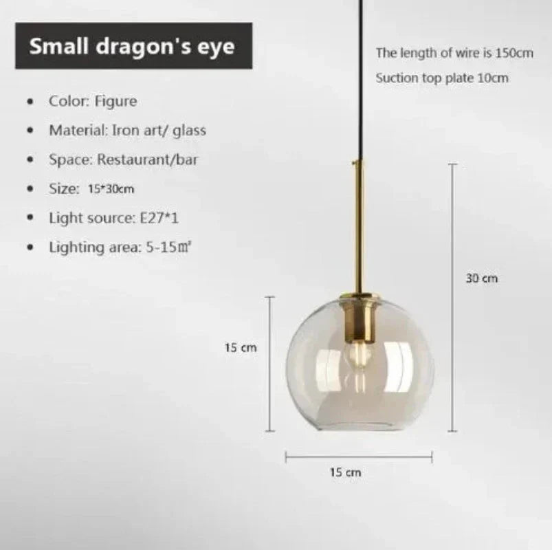 NordicLeuchte - Stilvolle Skandinavische Pendelleuchte aus Glas