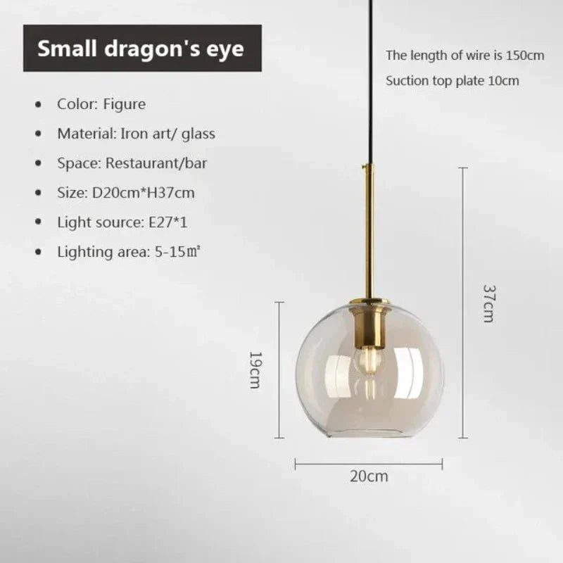 NordicLeuchte - Stilvolle Skandinavische Pendelleuchte aus Glas