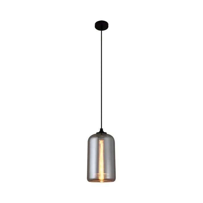 Nordic hanging lamp in loft style with glass