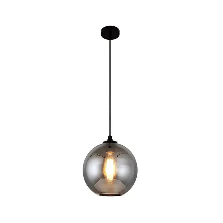 Nordic hanging lamp in loft style with glass