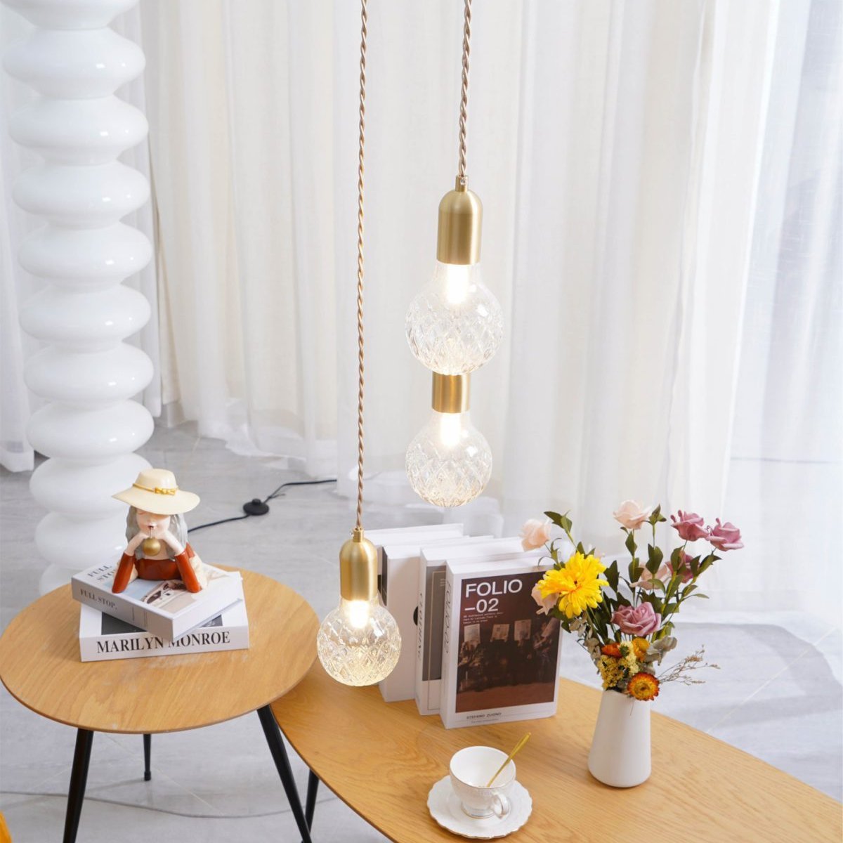 Nordic Design Kristall-LED Pendant Light