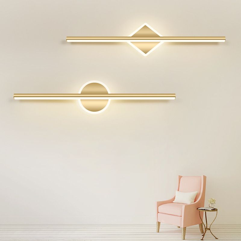 Moderne LED-Wandleuchte Nova in Schwarz und Gold