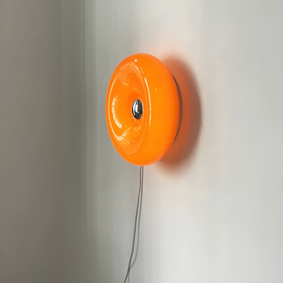 Orange Donut Leuchte - Elegante Wand- und Tischlampe