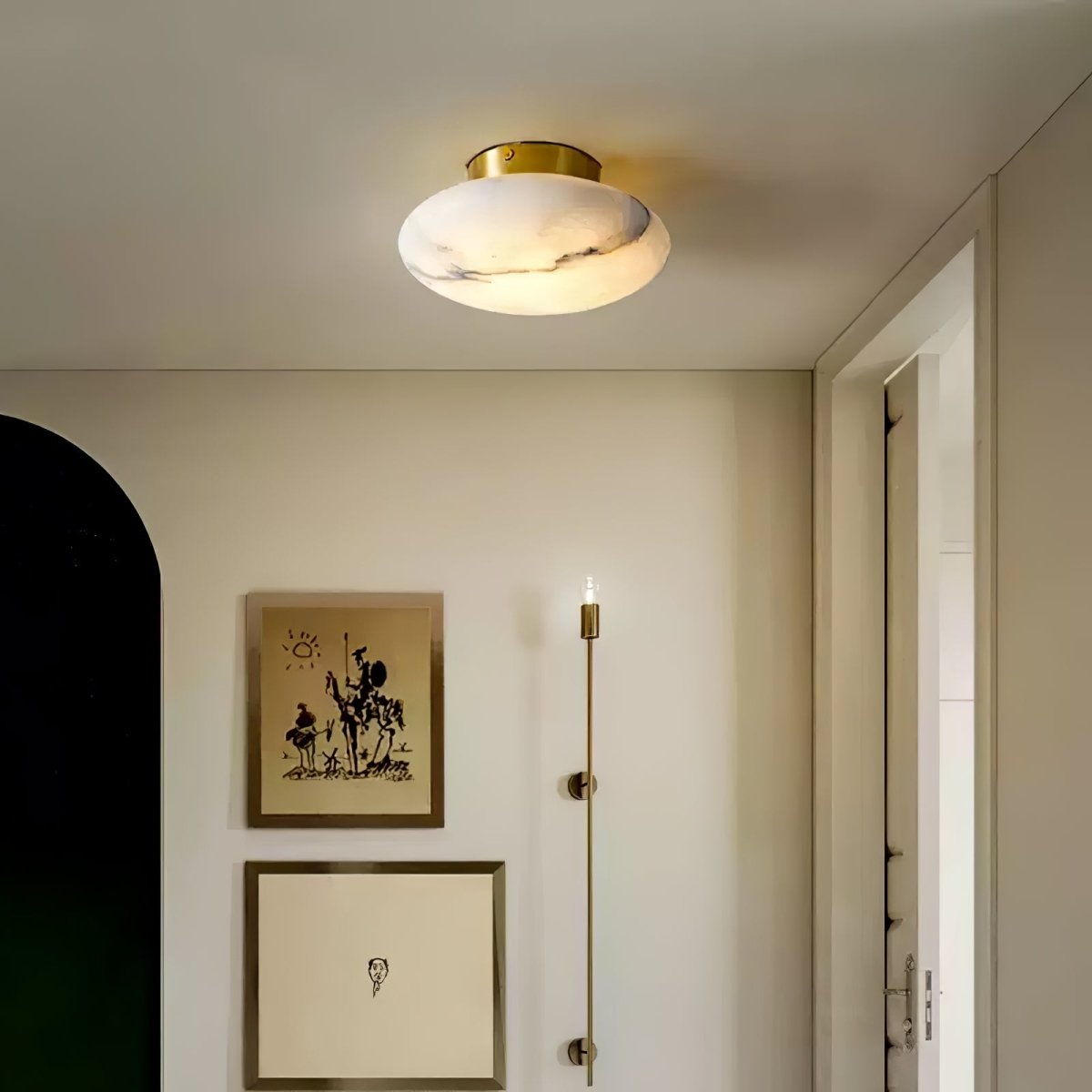 Elegant Alabaster-Wandlampe - Stilvolle und Stimmungsvolle Beleuchtung für Ihr Zuhause