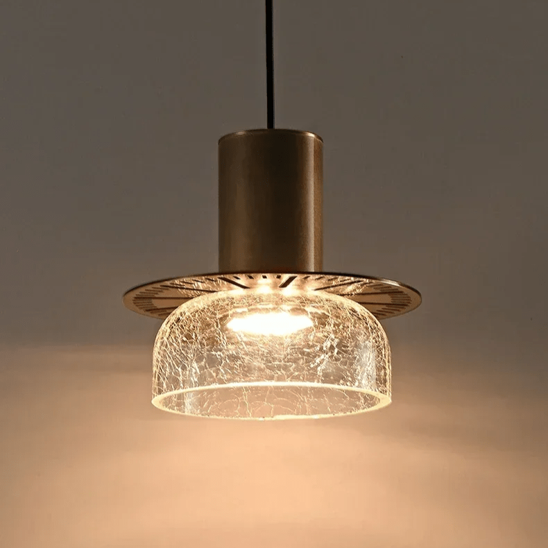 Retro LED-Hängelampe mit Gebrochenem Glasdesign