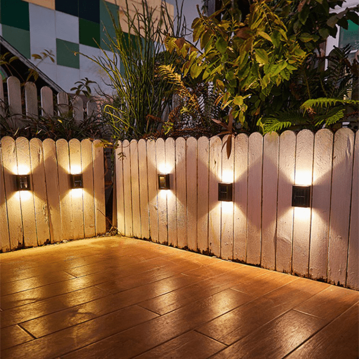 SolarGlow - Kabellose LED-Solarwandleuchten Deluxe für eine perfekte Gartenatmosphäre