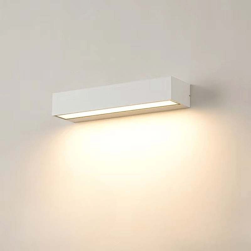 Elegante Linienförmige LED-Wandlampe Weiß, Für Badezimmer/Schlafzimmer/Wohnzimmer aus Metall & Acryl