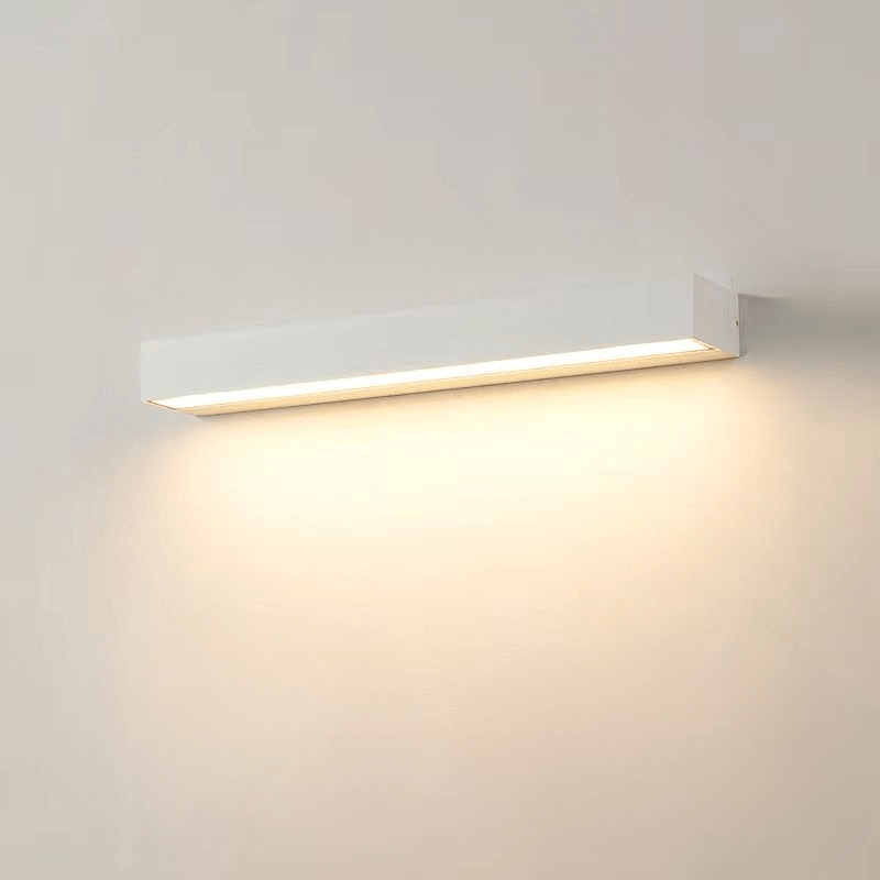 Elegant linen LED wall lamp White, for Badezimmer/Schlafzimmer/Wohnzimmer aus Metall &amp; Acryl