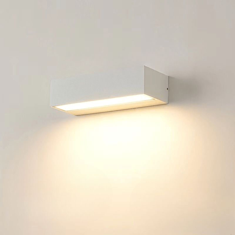 Elegante Linienförmige LED-Wandlampe Weiß, Für Badezimmer/Schlafzimmer/Wohnzimmer aus Metall & Acryl