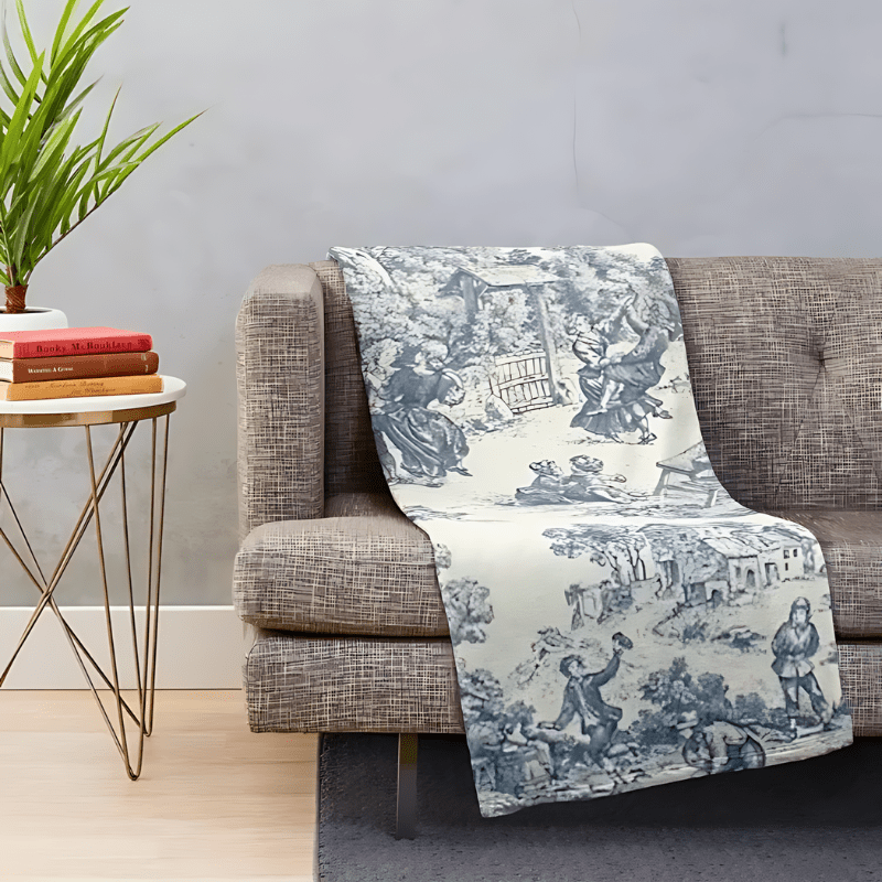 Elegant Toile-de-Jouy-Wohnraumdecke | Stilvolle Akzente für Ihr Zuhause