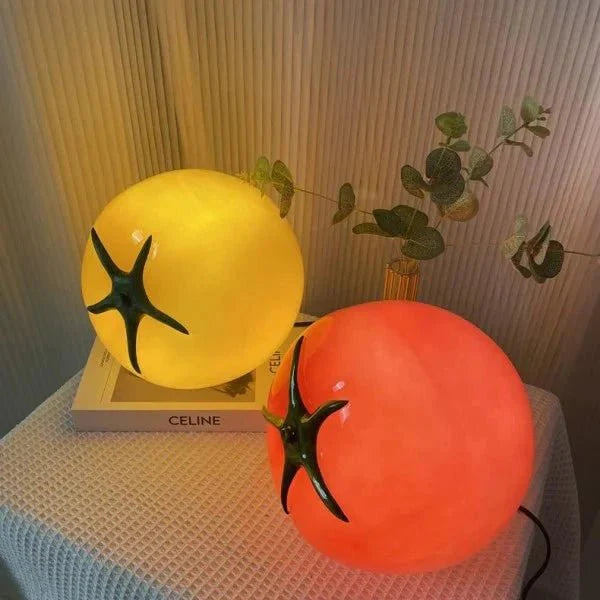 Leuchtende Tomate LED Tischlampe