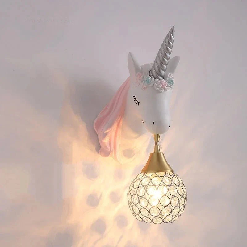 EinhornLicht – Moderne Cartoon-Wandlampe für Kinderzimmer