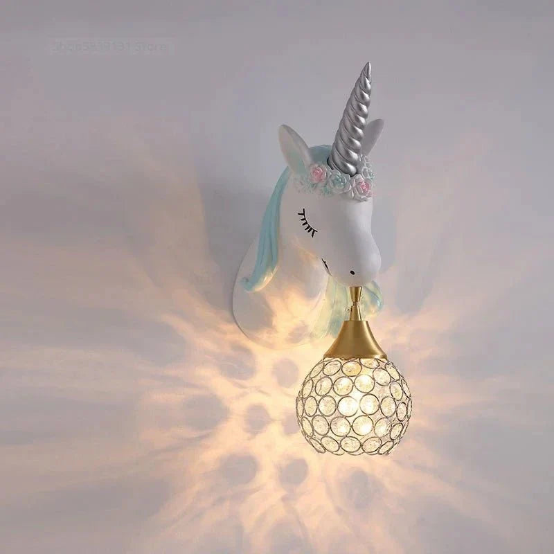 EinhornLicht – Moderne Cartoon-Wandlampe für Kinderzimmer