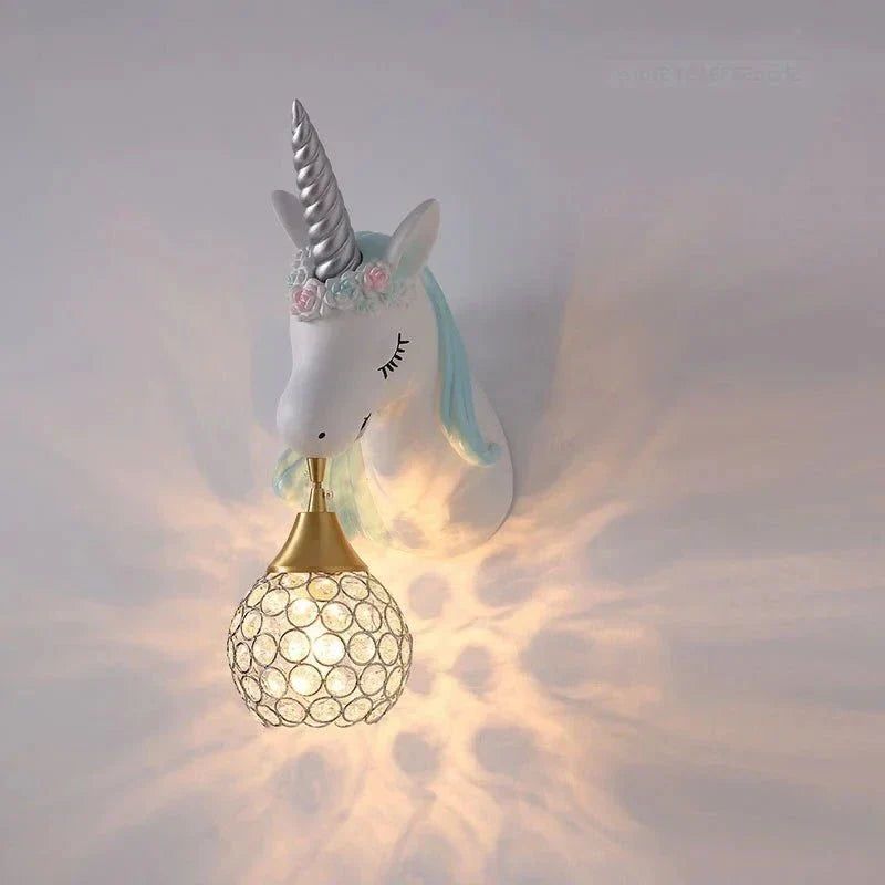 EinhornLicht – Moderne Cartoon-Wandlampe für Kinderzimmer