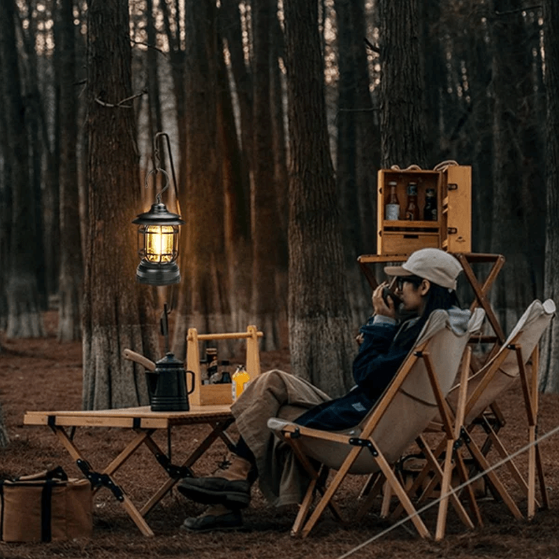 RetroLicht - Tragbare Vintage-Campinglampe