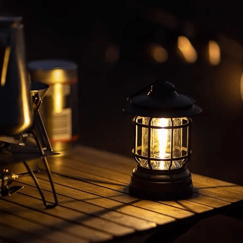 RetroLicht - Tragbare Vintage-Campinglampe