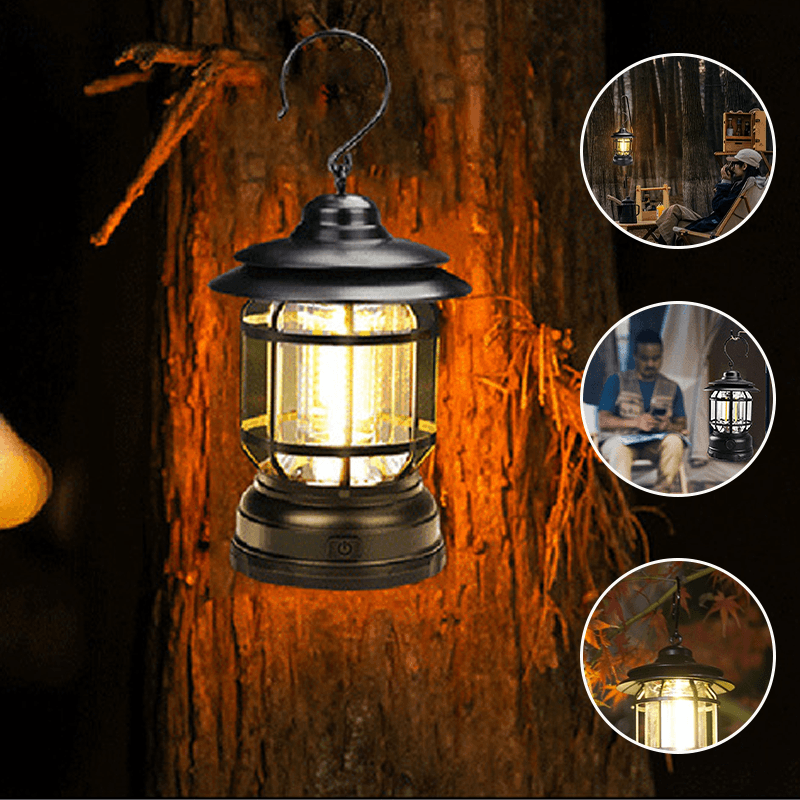 RetroLicht - Tragbare Vintage-Campinglampe