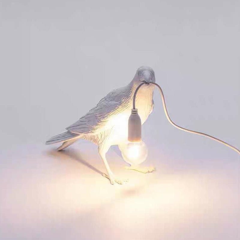 Kreative Vogel-Tischleuchte - Künstlerische Harz-Nachtlampe für das Schlafzimmer