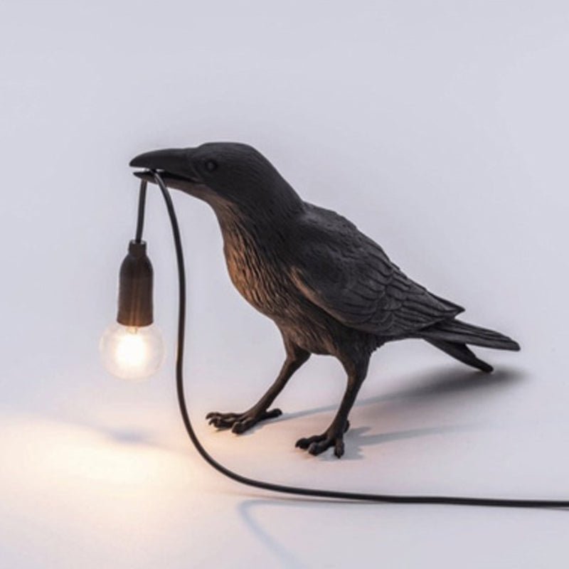 Kreative Vogel-Tischleuchte - Künstlerische Harz-Nachtlampe für das Schlafzimmer