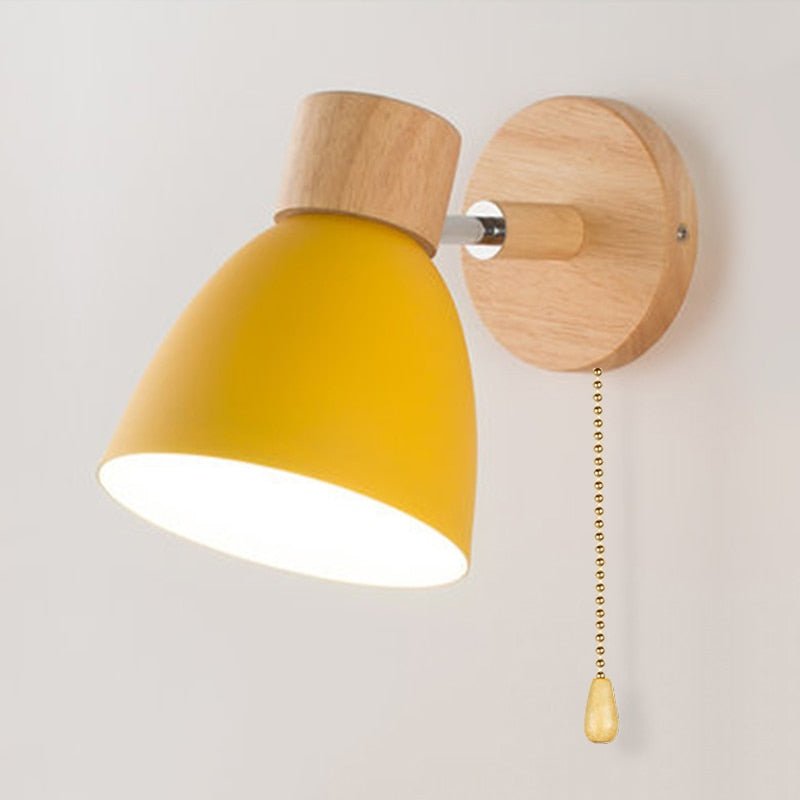 Yadiel Skandinavische Wood-Wandleuchte – Hanging Design for Modern Wohnen